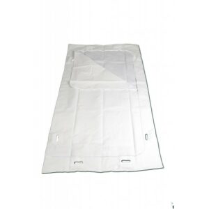 Body bag PVC 550 micron heavy duty unsupported XX large