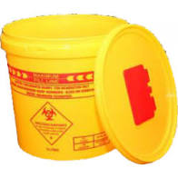 1,5L Base & Lid Round Sharps container