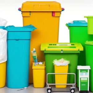 sharps containers 8980fp sharpsafety foot pedal cart for hinged lid container, 8 lt. capacity