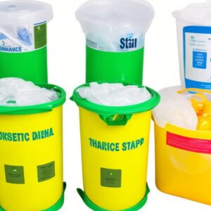 sharps containers 8930sa sharpsafety sharps container gasketed hinged lid, 30 lt. capacity ..