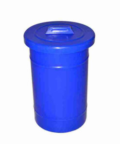 Recycle Bin with Lid - Round - Plastic - 50L - 32 (?) x 45 cm - LB067