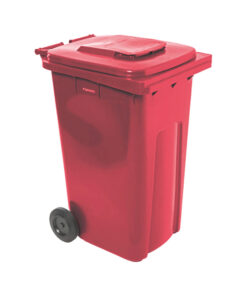 Wheelie Bin - SABS Approved - 240L - Red - Pack of 12 - Wheelie Bin 240L-red