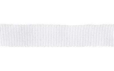 Petersham Ribbon – Solid White – 15mm x 20m roll
