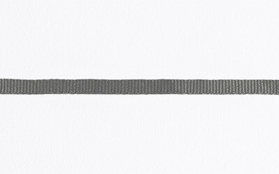 Petersham Ribbon – Solid Grey – 4mm x 20m roll