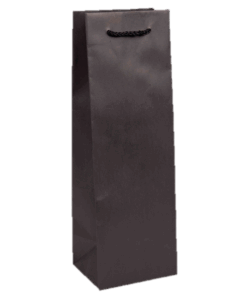 Black Bottle paper carrier bag with cord handles