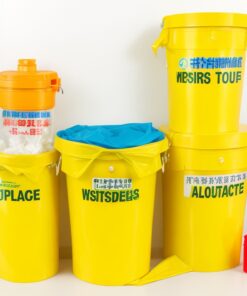 adirmed sharps & needle biohazard disposal container 1 liter - 3 pack