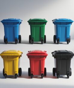 Indigo 1000 liter wheelie bin