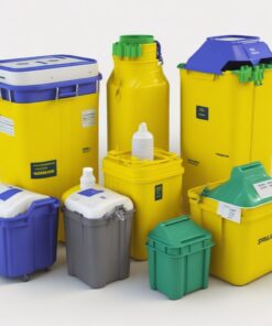 1,5L Base & Lid Round Sharps container