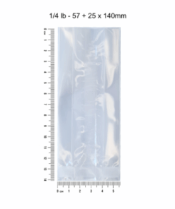 Cellophane Packets (100 units)(1/4lb 57 + 140mm 30mic)