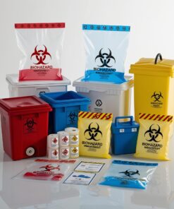 sharps containers 8938fp sharpsafety foot pedal cart for slide lid container, 12 and 18 lt.