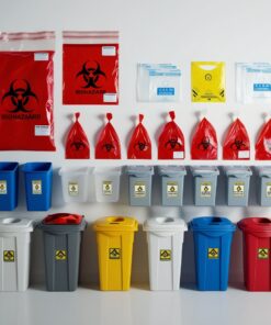 yellow biohazard container