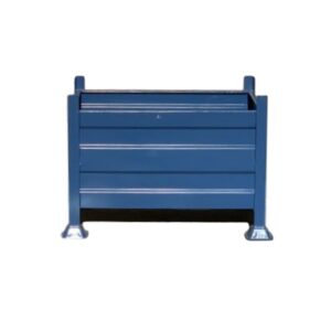 Stillage Bin - Stackable Steel Bin - Solid Side - Blue - 1200Kg - SB3224