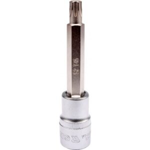 Torx Bit Socket - Male - Chrome Vanadium - 1/2" Connector - Long - T45 x 100mm - YT-04325