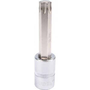 Torx Bit Socket - Male - Chrome Vanadium - 1/2" Connector - Long - T60 x 100mm - YT-04328