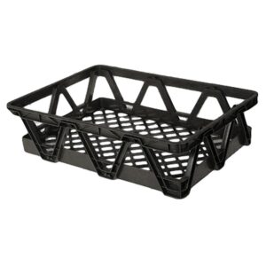 Light Duty Freezer Nesting Crate - Plastic Box - Vented Base and Sides - 65.5 x 46 x 17 cm - Virgin Material - HACCP - PI-730L-virgin - (MOQ 1000)