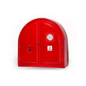 Fire Hose Reel Cabinet - Fibre Glass - Double Door - Open Back