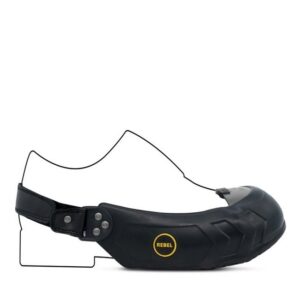 Rebel Visitors Safety Overshoe - Small - Black - REOVS-S