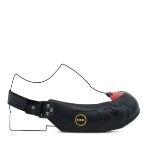 Rebel Visitors Safety Overshoe - Medium - Black - REOVS-M