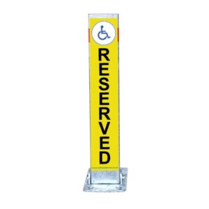 Parking Reservation Lock - Wheelchair - Steel - 60 x 15 cm - SXS600