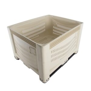 Jumbo Bin (Export Size) 4 Way Entry - Vented - SABS Approved - 677L - Beige - Pack of 3 - JB1210V