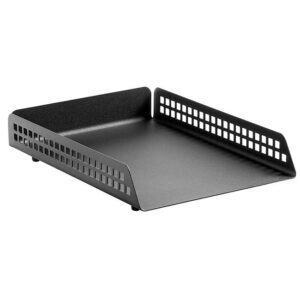 Single Letter Tray - Square Punch Steel Range - Metal - 35 x 25 x 6.5 cm - Colour Options - 421BL