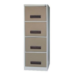 Steel Office Filing Cabinet - 4 Drawer File - 130 x 47 x 63 cm - 4FC02-ivorykaroo