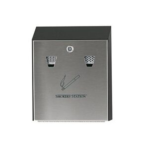 Rubbermaid Smokers Station - Stainless Steel - 31 x 25 x 7.6cm - Black - FGR1012EBK