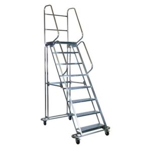 Mobile Safety Step Ladder - Mounty Rollstep - 12 Step - 3.85m High