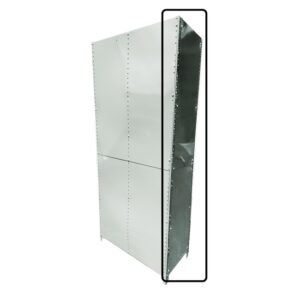 Bolted Shelving Steel Side Panel - Uni-Angle - Galvanised - 129.5 x 61.0 cm