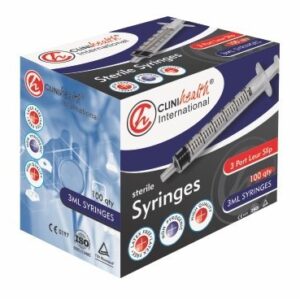 Syringe 3ml 3 Part L/Slip CliniHealth