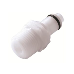 Colder 3/8" Hose Barb Valved Panel Mount Acetal Coupling Insert