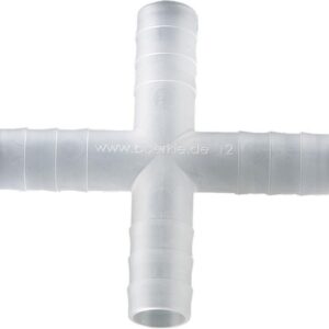 Bürkle Cross Connector PVDF, for Ø 11-13 mm Cylindrical, Pack of 10