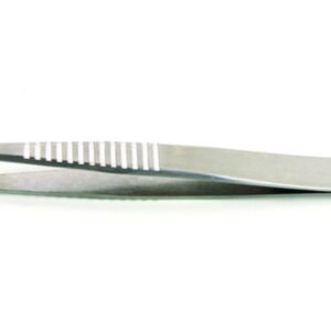 Ideal-tek High Precision Tweezers for Biology 120 mm Type 3SG.CX, Very Sharp Tip, Fine, Anti-Magnetic Superalloy, Serrated Handles