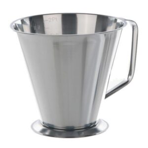 BOCHEM Measuring Beakers 1500 ml, Type 3 Grad., with Spout and Handle, 18/10 Steel