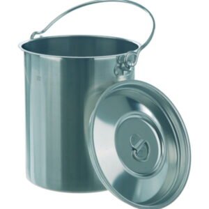 BOCHEM Container 10 L with Lid and Handle, 300 x 200 mm, 18/8 Steel
