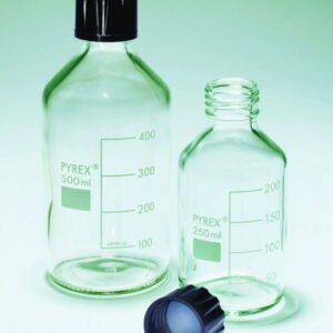 DWK Reagent Bottles 2000 mL (245x136 mm) Black Screwcap with PTFE Sealing, Pack of 10