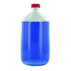 Behr Narrow-neck Bottle NK 1000 GT, 1000ml Clear Glass, Closure with PTFE Insert, Thread Dia. 28mm
