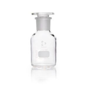DWK Duran Wide Neck Reagent Bottles, Clear Glass, with NS Glass Stopper, Cap. 250 ml