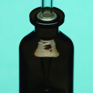 Bohemia Cristal Dropping Bottle 50 mL, Amber, NS Pipette, Boro 3.3