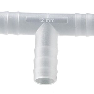 Bürkle T-Tube Connector, PVDF, Ø 11-13 mm Cylindrical, Pack of 10