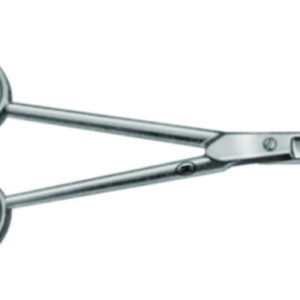 Karl Hammacher Surgical Scissors Rust-Free Pointed/Pointed Curved Length 130 mm