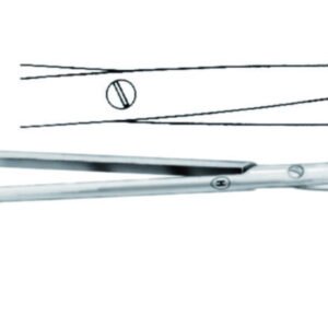 Dissecting scissors 145 mm, straight st./st., Baby-Metzenbaum