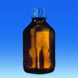 VITLAB Bottle 500 ml GL 32 Amber Glass with Plastic Coated Square