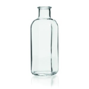 DWK Duran Square Bottle, Breed-Demeter, with Beaded Rim, Cap. 180 ml