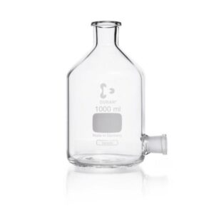 DWK Duran Aspirator Bottle, 1 L, NS Tubulated, Without Stopper