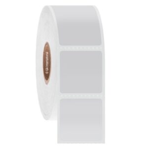 Cryo Barcode Labels for Liquid Nitrogen Storage 25.4mm x 25.4mm, white, for 1.8 - 2.0 ml tubes, roll with 1000 labels