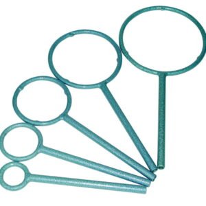 Ring with bosshead, O.D.:130mm ring of steel with bosshead of malleable, powder coated