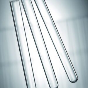 Scherf Test Tubes, 130 × 16 mm, Wall 0.5-0.6 mm, Boro 5.1 Glass, With Rim, Round Bottom, Pack of 100