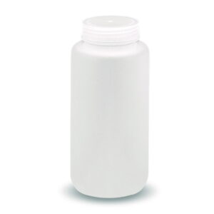 LLG Wide Mouth Bottle, 250 mL, Round, PP with Screw Cap, Pack of 12