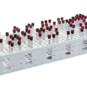 Heathrow Scientific Mega Rack, PP Single for 120 x 10ml, 13–16mm Tubes, White, Autoclavable, Pack of 1
